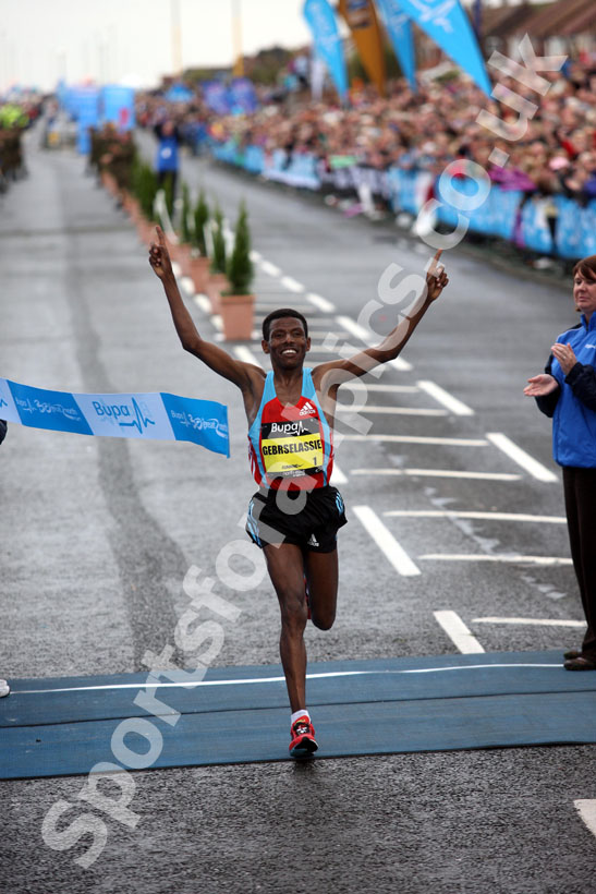 2010 BUPA Great North Run winner Gebrselassie